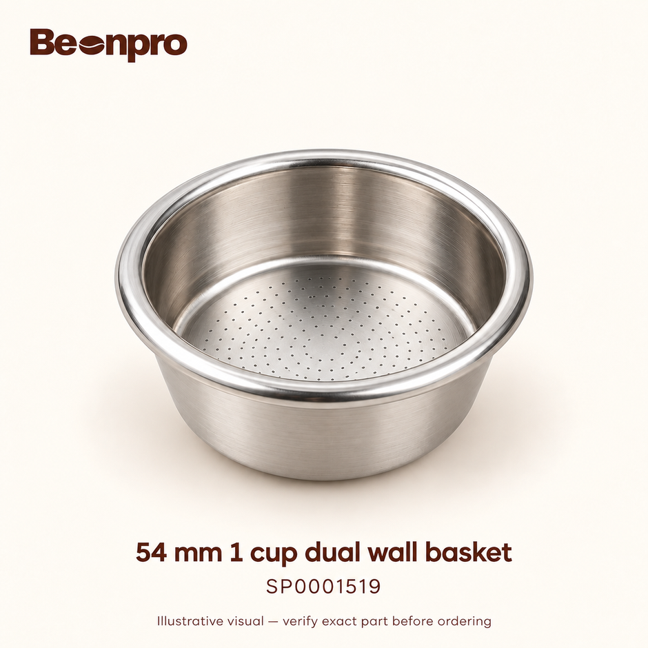 BeanPro Basket 54mm, 1 cup dual wall — SP0001519